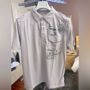 Mens vertical sport short sleeve casual shirt